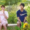 Kotera-san Climbs! - Kotera and Kondo sitting on a bench