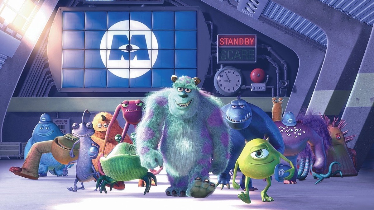 Monsters, Inc. - the scare floor, with Scarers lined up at their doors