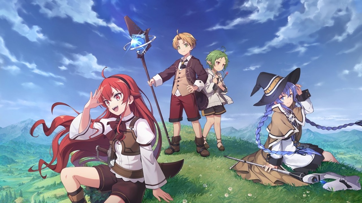 Mushoku Tensei: Rudeus with Eris, Sylphie and Roxy